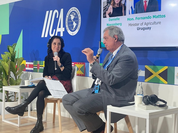 Fernando Mattos, ministro de Ganadería de Uruguay y presidente de la JIA, llegó a COP29 para decir al mundo que el sector es víctima, no responsable de variabilidad climática