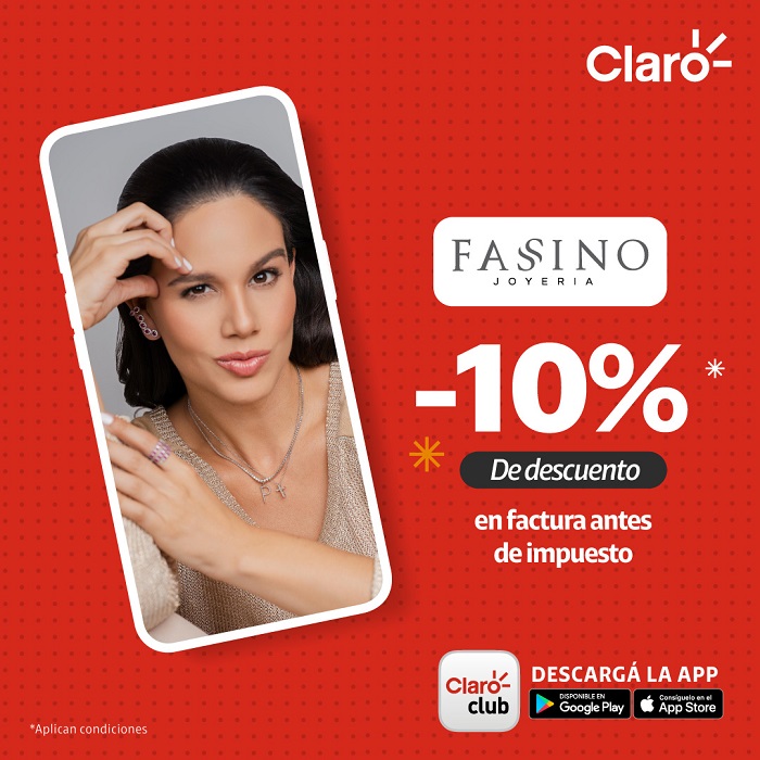 Fassino Joyería y Claro Club te ofrecen un 10% de descuento en joyería